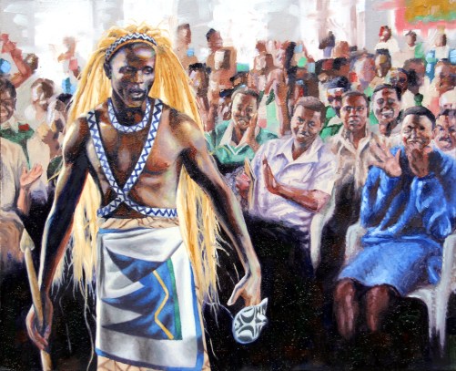 Intore praises the accomplishments of his cow.