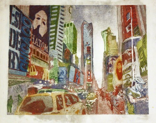 NYC - 3 plate intaglio
