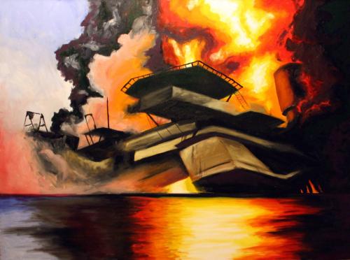 BP Oil Spill - Oil on canvas
